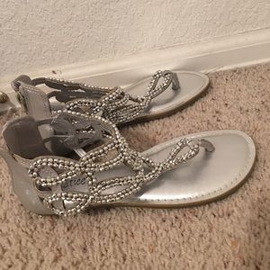 Gray sandals
